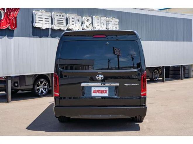 ハイエース2.7 GL ロング ファインテックツアラー 4WD　415COBRA　ファントムヘッドライトシステム&フェイスリフトキット&F/S/R/ルーフスポ/ボンネット/プレステージテールランプ&バッドラッカーSD-6プレミアムフォージッド18インチAW　TOYO　H30　225/50R18 2700