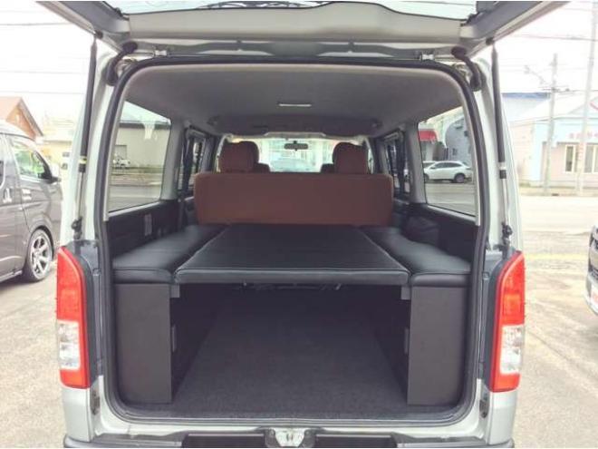 ハイエースバン3.0 スーパーGL ロング ディーゼルターボ 4WD　リアヒーター&クーラー　キーレス　ETC　電動格納ミラー　デュアルエアコン　ベッドキッド　フロントフォグランプ　clarionSDナビ(NXL13)　AUX　Bluetooth　USB　16インチAW 3000