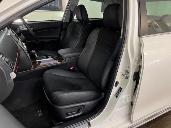 マークXプレミアム　Ｆｏｕｒ　本州仕入　寒冷地仕様　禁煙車　ＷＡＫＯＳバリアスコーティング済　純正１６インチＡＷ　純正１６ＡＷ＋スタッドレスタイヤ付　純正ナビ（フルセグ地デジ　ＤＶＤ再生　Ｂｌｕｅｔｏｏｔｈ対応）＋バックカメラ　純正ハーフレザーシート　エンジンスターター　クルーズコントロール　ＰＵＳＨスタート　スマートキー　フロントガラス熱線　ミラーヒーター　両席パワーシート　タイミングチェーン車　ＨＩＤヘッドライト　横滑り防止装置　ＥＴＣ 4WD 2500 4Dr