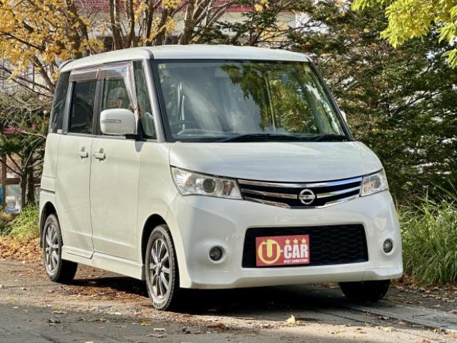 ルークスハイウェイスター　ターボ　4WD 両側電動リモコンスライドドア　タイミングチェーン車　HID スマートキー　楽ナビ　ワンセグテレビ 4WD 5 660Dr