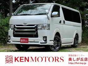 レジアスエース　3.0 スーパーGL ロングボディ ディーゼルターボ 4WD　ワンオーナー　社外アルミ　モデリスタエアロ　オーバーフェンダー　両側パワースライドドア　ETC　Gスターター　バックカメラ　PS　PW　ABS　キーレス　純正ナビ 3000