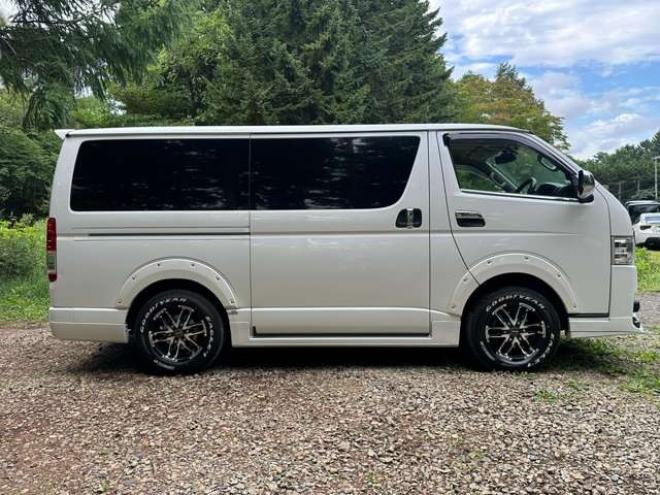 レジアスエース3.0 スーパーGL ロングボディ ディーゼルターボ 4WD　ワンオーナー　社外アルミ　モデリスタエアロ　オーバーフェンダー　両側パワースライドドア　ETC　Gスターター　バックカメラ　PS　PW　ABS　キーレス　純正ナビ 3000