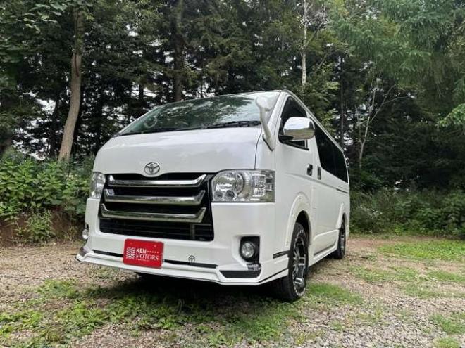 レジアスエース3.0 スーパーGL ロングボディ ディーゼルターボ 4WD　ワンオーナー　社外アルミ　モデリスタエアロ　オーバーフェンダー　両側パワースライドドア　ETC　Gスターター　バックカメラ　PS　PW　ABS　キーレス　純正ナビ 3000