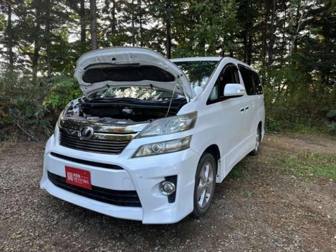 ヴェルファイア3.5 Z プラチナセレクションII 4WD　両側電動スライドドア　パワステ　パワーウィンドウ　ABS　クルーズコントロール　電動リアゲート　地デジナビ　バックカメラ　ETC　キーレス　純正アルミ　3列シート　後席モニター 3500