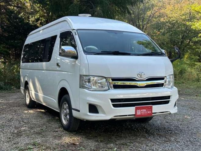 ハイエースバン2.7 DX ワイド スーパーロング ハイルーフ GLパッケージ 4WD　ハイルーフ　サブバッテリー　ベットキット　ワンオーナー　パワステ　パワーウィンドウ　キーレス　片側スライドドア 2700