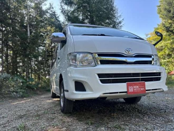 ハイエースバン2.7 DX ワイド スーパーロング ハイルーフ GLパッケージ 4WD　ハイルーフ　サブバッテリー　ベットキット　ワンオーナー　パワステ　パワーウィンドウ　キーレス　片側スライドドア 2700
