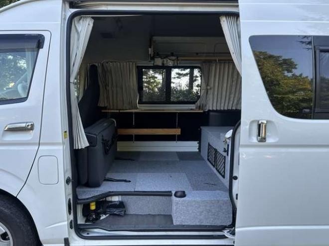 ハイエースバン2.7 DX ワイド スーパーロング ハイルーフ GLパッケージ 4WD　ハイルーフ　サブバッテリー　ベットキット　ワンオーナー　パワステ　パワーウィンドウ　キーレス　片側スライドドア 2700