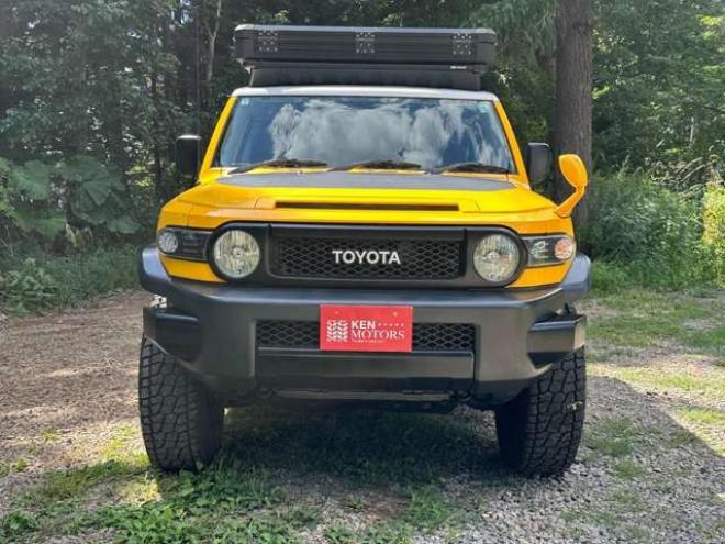 FJクルーザー4.0 カラーパッケージ 4WD　INTREPIDキャンプギアルーフテント　社外10インチナビ　バックカメラ　前後ドラレコ　パワステ　パワーウィンドウ　アルミ　ABS　キーレス　ETC 4000