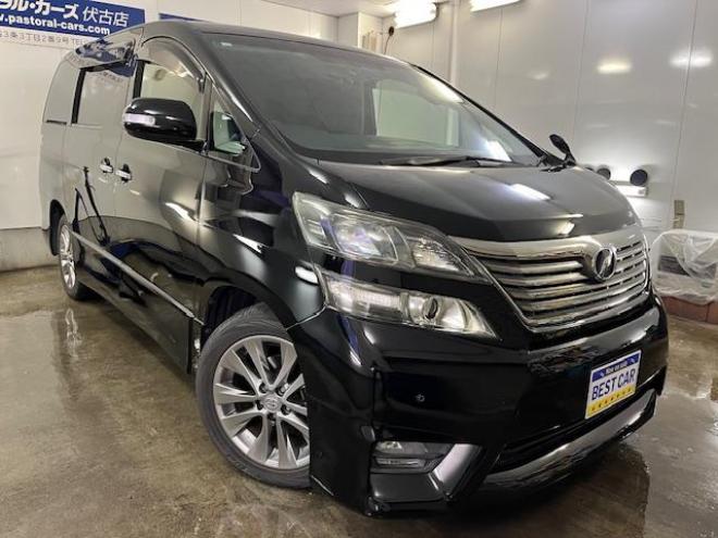 ヴェルファイア２．４Ｚ　プラチナセレクションⅡ　本州仕入　ワンオーナー　禁煙車　ＷＡＫＯＳバリアスコーティング済　純正１８インチＡＷ　純正１６ＡＷ＋スタッドレスタイヤ付　両側パワースライドドア　パワーバックドア　純正ナビ（フルセグ地デジ　ＤＶＤ再生　Ｂｌｕｅｔｏｏｔｈ）＋バックカメラ　純正リアフリップダウンモニター　コーナーセンサー　横滑り防止装置　ＨＩＤ　ＥＴＣ 　タイミングチェーン 4WD 2400 5Dr