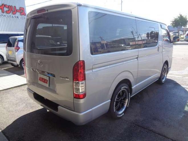 ハイエースバン3.0 スーパーGL ロング ディーゼルターボ 4WD　R4年タイミングベルト交換　キーレス　ナビ　ワンセグ　バックカメラ　バッドラッカー17インチアルミホイール　415コブラボンネット・フロントスポイラー 3000