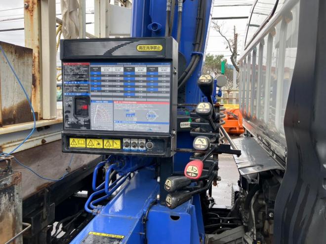 キャンター中古　ワイド4段ラジコンクレーン