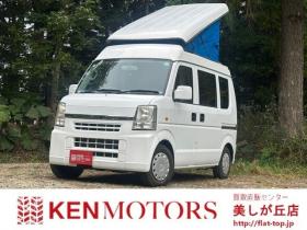 エブリィ　ジョイン ハイルーフ 4WD　ポップアップルーフ　FFヒーター　サブバッテリー　700Wインバータリアヒーター　シンク　給水タンク　テーブル　禁煙車　パワステ　パワーウィンドウ　キーレス 660