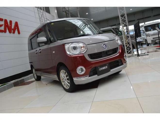 ムーヴキャンバスG メイクアップ SAII 4WD　スマートアシストII両側オートスライドドア7インチワイドナビTVドライブレコーダーLEDライト横滑り防止装置シートヒーター後退時ブレーキサポート 660