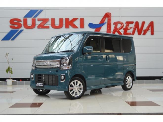 エブリィワゴン PZターボスペシャル 4WD　ワンオーナー車4WDターボセーフティサポート搭載アイドリングストップ横滑り防止装置8インチナビTVバックカメラ両側オートスライドドアオートステップリアパーキングセンサーハイビームアシストLED 660