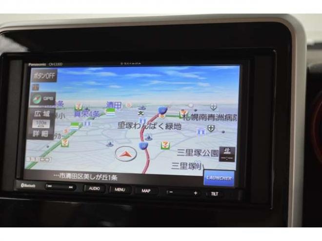 スペーシアハイブリッド X 4WD　レンタアップ車ハイブリッド4WDセーフティサポート搭載デュアルカメラブレーキサポート後退時ブレーキサポート両側オートスライドドア7インチワイドナビTVバックカメラETCハイビームアシスト 660