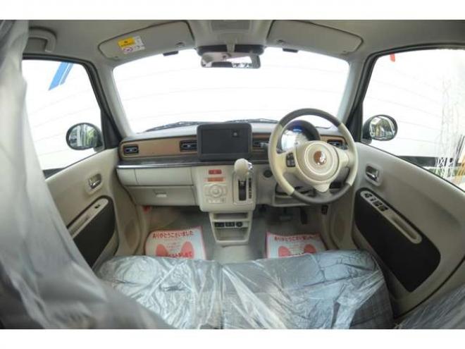 ラパンLC 660 ハイブリッド X 4WD　ハイブリット4WD全方位モニタ用カメラパッケージセーフティサポート搭載スズキコネクト対応機装着車ハイビームアシストLEDライト横滑り防止装置シートヒーター 登録済未使用車 660