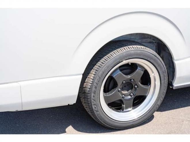 ハイエースバン2.8 スーパーGL ダークプライムII ロングボディ ディーゼルターボ 4WD　モデリスタフロントスポイラー　ワーク18インチAW　8インチナビTV 両側電動パワースライドドア 415COBRAフラットキット(ベッドキット) 2800