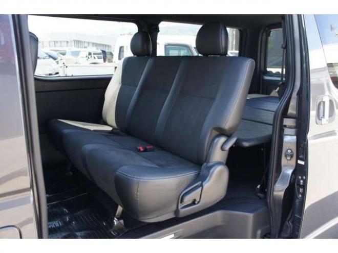 ハイエースバン2.8 スーパーGL ダークプライムII ロングボディ ディーゼルターボ 4WD　415COBRA　クリーンルック3 Fスポイラー&BY2Neoボンネット&ステージ2ルーフスポイラー&バッドラッカー17インチAW&フラットベッドキット　ヨコハマPARADA215/60R17　両側パワースライドドア　デジタルインナー 2800