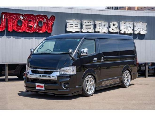 ハイエース2.7 GL ロング ファインテックツアラー 4WD　415COBRA　ファントムヘッドライトシステム&フェイスリフトキット&F/S/R/ルーフスポ/ボンネット/プレステージテールランプ&バッドラッカーSD-6プレミアムフォージッド18インチAW　TOYO　H30　225/50R18 2700