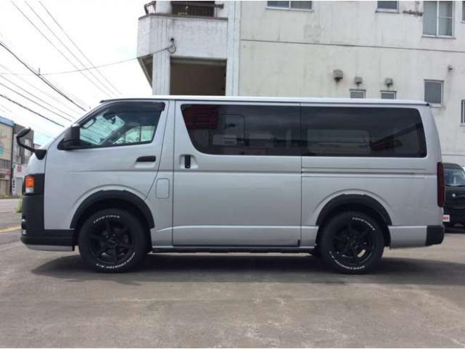 ハイエースバン2.8 DX ロング GLパッケージ ディーゼルターボ 4WD　キーレス　両側スライドドア　バックカメラ　メモリナビ　フルセグTV　フロントフォグランプ　衝突被害軽減システム　車線逸脱防止　横滑り防止装置　パワーヒート　オートマチックハイビーム　電動格納ミラー 2800