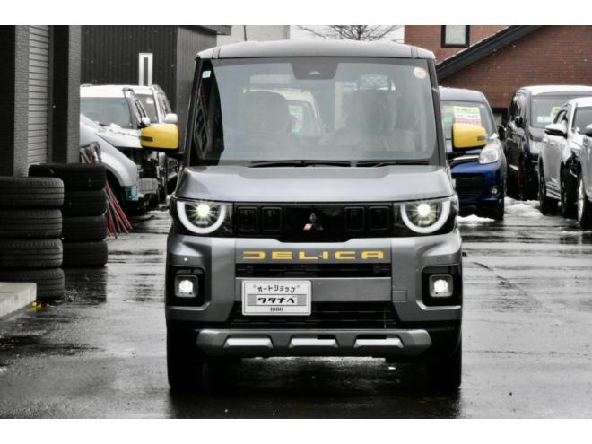 デリカミニデリマルパッケージ　4WD　新車展示　寒冷地仕様　12.3インチメーカーナビ　ETC2.0　純正ドライブレコーダー　イエローデカールパック