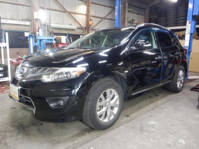 ムラーノ2.5 250XV FOUR 4WD　4WD　後期型　MOPナビ　フルセグTV　B/T　バックカメラ　サイドカメラ　ETC　クルコン　サンルーフ　革シート　シートヒーター　前席パワーシート　ルーフレール　HID　フォグランプ　プッシュスタート 2500