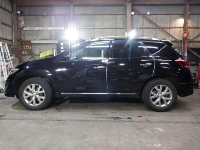 ムラーノ2.5 250XV FOUR 4WD　4WD　後期型　MOPナビ　フルセグTV　B/T　バックカメラ　サイドカメラ　ETC　クルコン　サンルーフ　革シート　シートヒーター　前席パワーシート　ルーフレール　HID　フォグランプ　プッシュスタート 2500