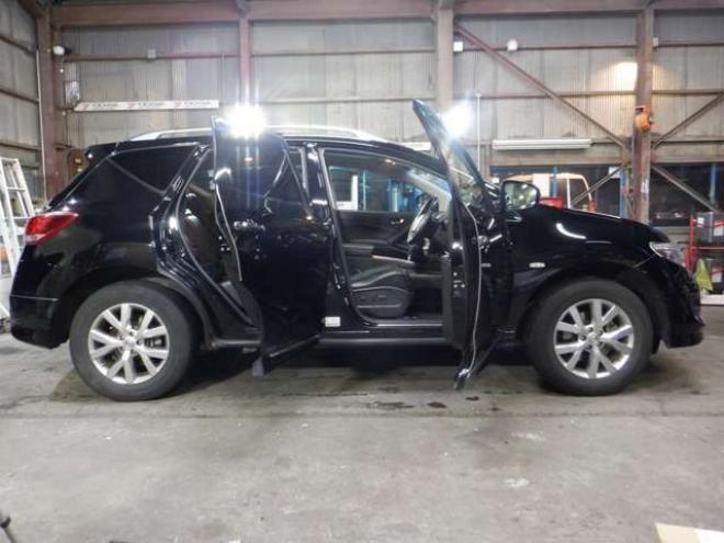 ムラーノ2.5 250XV FOUR 4WD　4WD　後期型　MOPナビ　フルセグTV　B/T　バックカメラ　サイドカメラ　ETC　クルコン　サンルーフ　革シート　シートヒーター　前席パワーシート　ルーフレール　HID　フォグランプ　プッシュスタート 2500