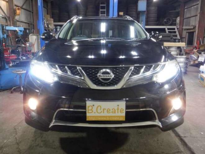 ムラーノ2.5 250XV FOUR 4WD　4WD　後期型　MOPナビ　フルセグTV　B/T　バックカメラ　サイドカメラ　ETC　クルコン　サンルーフ　革シート　シートヒーター　前席パワーシート　ルーフレール　HID　フォグランプ　プッシュスタート 2500