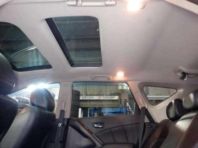 ムラーノ2.5 250XV FOUR 4WD　4WD　後期型　MOPナビ　フルセグTV　B/T　バックカメラ　サイドカメラ　ETC　クルコン　サンルーフ　革シート　シートヒーター　前席パワーシート　ルーフレール　HID　フォグランプ　プッシュスタート 2500