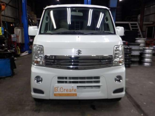 エブリィワゴン PZターボ ディスチャージヘッドランプ装着車 4WD　本州仕入・ナビ・TV・Bカメラ・パワスラ・シートヒーター・キーレス・HID・ETC・社外エンスタ・フォグランプ・オートエアコン・リアヒーター・電動格納・ドアバイザーDVD再生 660