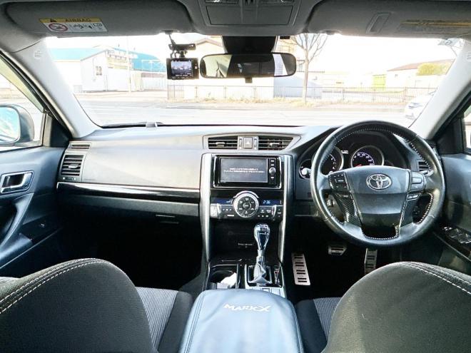 マークX2.5 250S Four 4WD　本州仕入　純正ナビ　軽減ブレーキ　社外ライト　スマートキー　シートヒーター　クルーズコントロール　バックカメラ　純正アルミ　MTモード付　フォグ　レーンキープアシスト　HID　盗難防止装置　パワーシート 2500 ５Dr