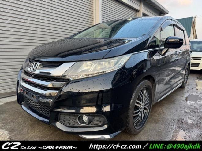 オデッセイ2.4 アブソルート EX 4WD　両側Pスライド　ナビ　TV　Bカメラ　Bluetooth　ハーフレザーシート 2400