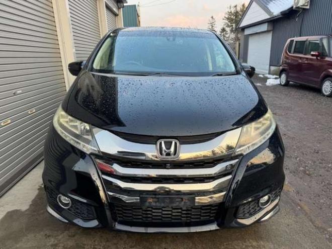 オデッセイ2.4 アブソルート EX 4WD　両側Pスライド　ナビ　TV　Bカメラ　Bluetooth　ハーフレザーシート 2400