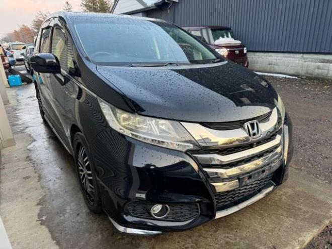 オデッセイ2.4 アブソルート EX 4WD　両側Pスライド　ナビ　TV　Bカメラ　Bluetooth　ハーフレザーシート 2400