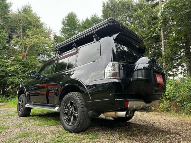 パジェロ3.2 ロング エクシード ディーゼルターボ 4WD　ワンオーナー　PS　PW　社外ナビ　社外アルミ　ABS　キーレス　バックカメラ　リフトアップ　シートヒーター　ルーテント 3200