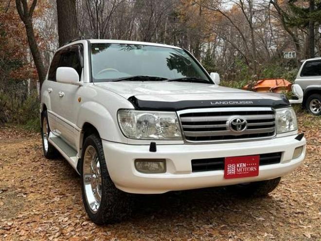 ランドクルーザー100 4.2 VXリミテッド Gセレクション ディーゼルターボ 4WD　ハイトコントロール　ヒッチメンバー　純正ナビ　バックカメラ　ベージュ革シート　シートヒーター　ETC　パワーウィンドウ　パワステ　サンルーフ　キーレスエントリー 4200