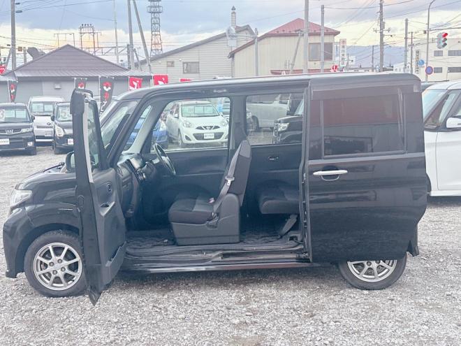 タント660カスタムX 4WD　ローンが不安な方＜優遇ローン＞寒冷地仕様　片側Pスラ　社外ナビ 4WD 660 5Dr