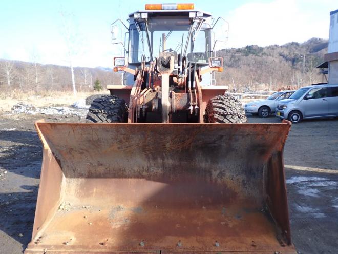 ホイールローダLX120　ワンタッチマルチプラウ＆バケット　恵庭ヤード