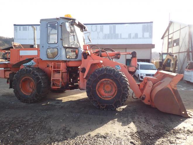 ホイールローダLX120　ワンタッチマルチプラウ＆バケット　恵庭ヤード