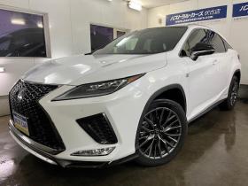 レクサス　ＲＸ４５０ｈ　Ｆスポーツ　本州仕入　レクサスセーフティセンス　寒冷地仕様　禁煙車　マークレビンソンプレミアム　ヘッドアップディスプレイ　純正２０インチＡＷ　純正１８ＡＷ＋スタッドレスタイヤ付　　電動パノラマルーフ　純正フレアレッドレザーシート　純正ナビ（フルセグ地デジ　Ｂｌｕｅｔｏｏｔｈ対応）＋バックカメラ＋全方位カメラ　パワーバックドア　プリクラッシュセーフティ　レーダークルーズコントロール　シートヒーター　前後ドラレコ　ステアリングヒーター　両席パワーシート　ＥＴＣ 4WD 3500 5Dr