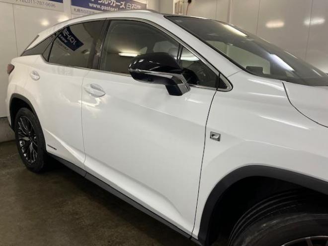 レクサスＲＸ４５０ｈ　Ｆスポーツ　本州仕入　レクサスセーフティセンス　寒冷地仕様　禁煙車　マークレビンソンプレミアム　ヘッドアップディスプレイ　純正２０インチＡＷ　純正１８ＡＷ＋スタッドレスタイヤ付　　電動パノラマルーフ　純正フレアレッドレザーシート　純正ナビ（フルセグ地デジ　Ｂｌｕｅｔｏｏｔｈ対応）＋バックカメラ＋全方位カメラ　パワーバックドア　プリクラッシュセーフティ　レーダークルーズコントロール　シートヒーター　前後ドラレコ　ステアリングヒーター　両席パワーシート　ＥＴＣ 4WD 3500 5Dr