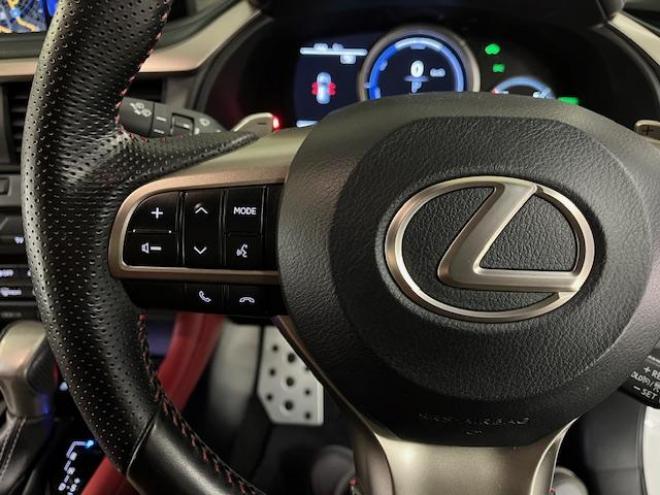 レクサスＲＸ４５０ｈ　Ｆスポーツ　本州仕入　レクサスセーフティセンス　寒冷地仕様　禁煙車　マークレビンソンプレミアム　ヘッドアップディスプレイ　純正２０インチＡＷ　純正１８ＡＷ＋スタッドレスタイヤ付　　電動パノラマルーフ　純正フレアレッドレザーシート　純正ナビ（フルセグ地デジ　Ｂｌｕｅｔｏｏｔｈ対応）＋バックカメラ＋全方位カメラ　パワーバックドア　プリクラッシュセーフティ　レーダークルーズコントロール　シートヒーター　前後ドラレコ　ステアリングヒーター　両席パワーシート　ＥＴＣ 4WD 3500 5Dr