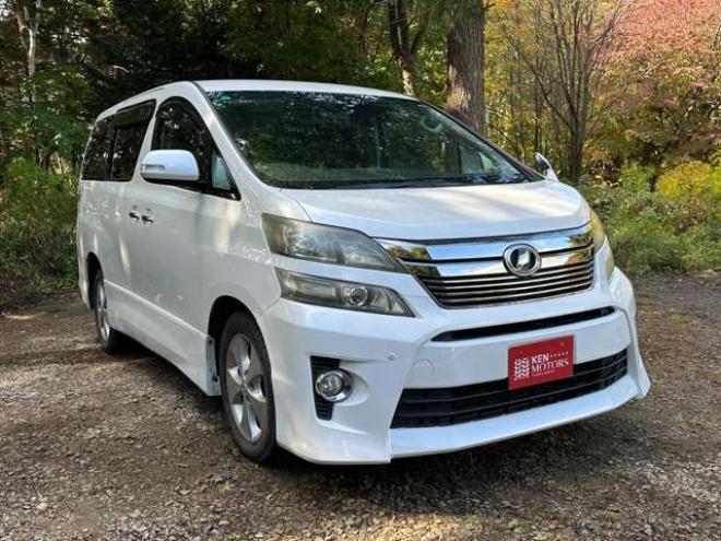 ヴェルファイア3.5 Z プラチナセレクションII 4WD　両側電動スライドドア　パワステ　パワーウィンドウ　ABS　クルーズコントロール　電動リアゲート　地デジナビ　バックカメラ　ETC　キーレス　純正アルミ　3列シート　後席モニター 3500