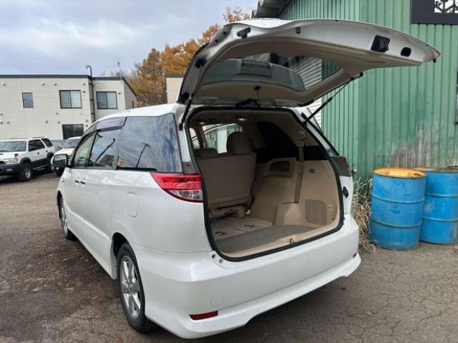 エスティマハイブリッド2.4 X 4WD　ETC　地デジ　クルーズコントロール　純正オーディオ　バックカメラ　両側スライドドア左側電動　3列シート　パワステ　パワーウィンドウ　純正アルミ　ABS　キーレスエントリー 2400