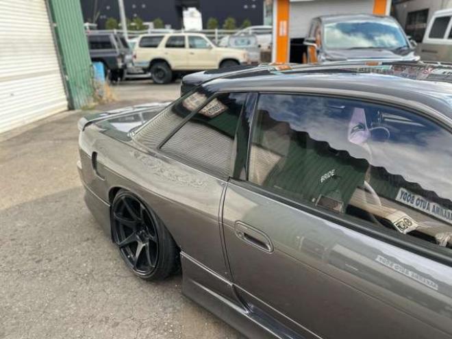 シルビア2.0 K’sクラブセレクション　ターボ　社外アルミ　外エアロ　社外ハンドル　パワステ　パワーウィンドウ　社外LSDデフ　社外インタークーラー　社外タコ足　S14タービン　全塗装済 2WD 2000