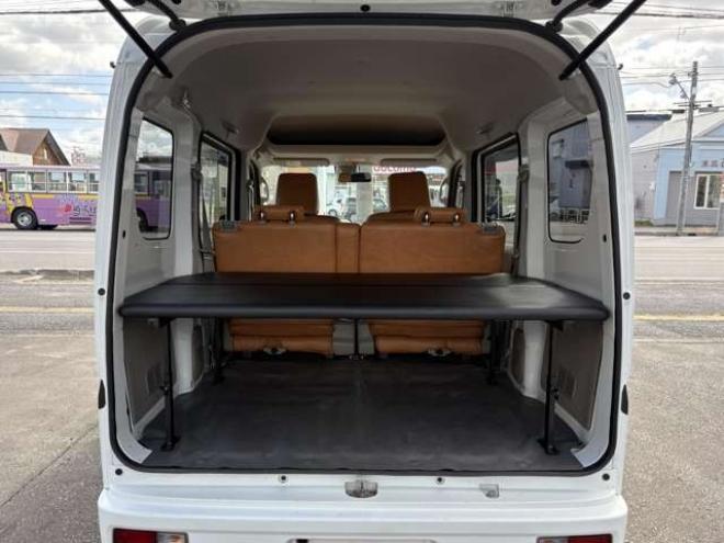 エブリィジョイン ターボ ハイルーフ 4WD　革調シートカバー　Body Lineベッドキッド　デイトナ15インチAW　キーレス　バックカメラ　Panasonicメモリナビ　Bluetooth　FM/AM　横滑り防止　衝突被害軽減システム　フォグランプ 660