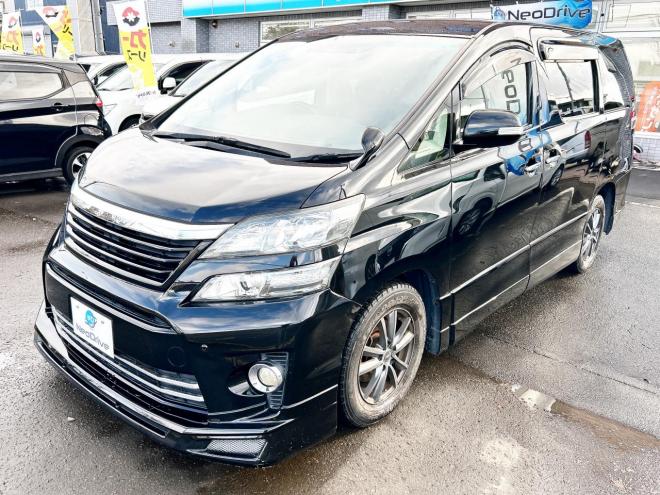 ヴェルファイア2.4Z 4WD ローンが不安な方＜優遇ローン＞ 本州仕入　後期型　フルエアロ　アルパイン8型ナビTV　両側パワースライド　バックカメラ　スマートキー　HID　7人乗り　2列目オットマンシート