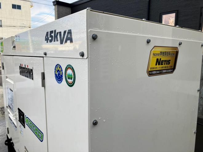 発電機新ダイワ　中古　DGM450MK　エンジン発電機　動力源