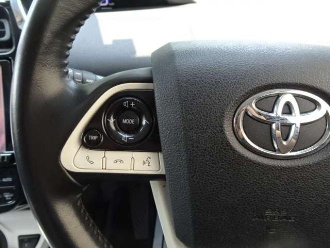 プリウス1.8 A プレミアム E-Four 4WD　本州車 ハイブリットシステム2年保証/走行距離無制限　 4WD　TRDエアロ　ブラインドスポットモニター　純正ナビ　地デジ　バックカメラ　18インチアルミ　本革シート　ヘッドアップディスプレイ　AC100V 1800